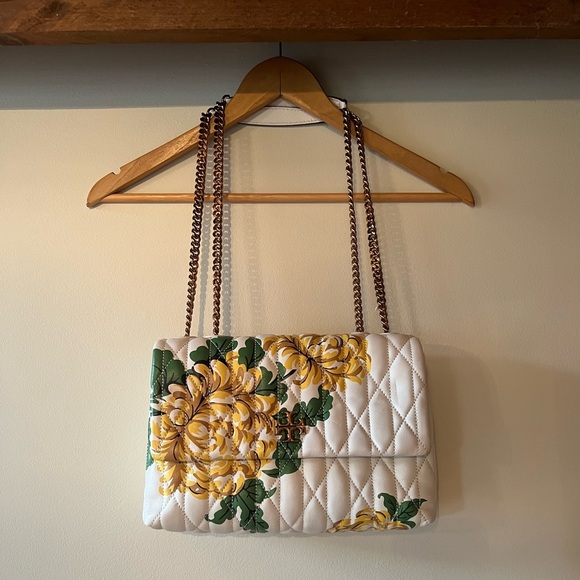 Tory Burch Floral Kira Chevron Convertible Shoulder Bag - Picture 11 of 14